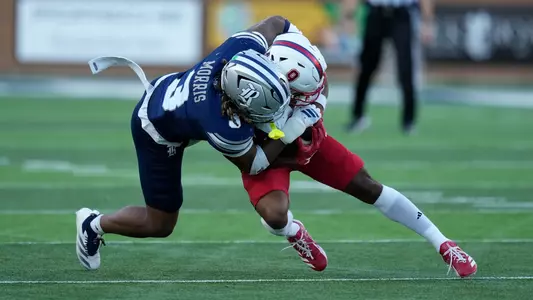 Rice University plays an NCAA football game against Florida Atlantic University, Saturday, Oct. 4, 2025, at Rice Stadium in Houston. (Photo by Kevin M. Cox)