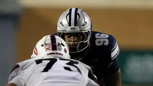Rice University plays an NCAA football game against Florida Atlantic University, Saturday, Oct. 4, 2025, at Rice Stadium in Houston. (Photo by Kevin M. Cox)