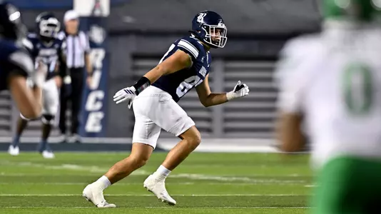 November 22, 2025, Houston, Texas, US: During a game between the University of North Texas Mean Green and the Rice Owls at Rice Stadium. Mandatory Credit: Maria Lysaker | Rice Athletics