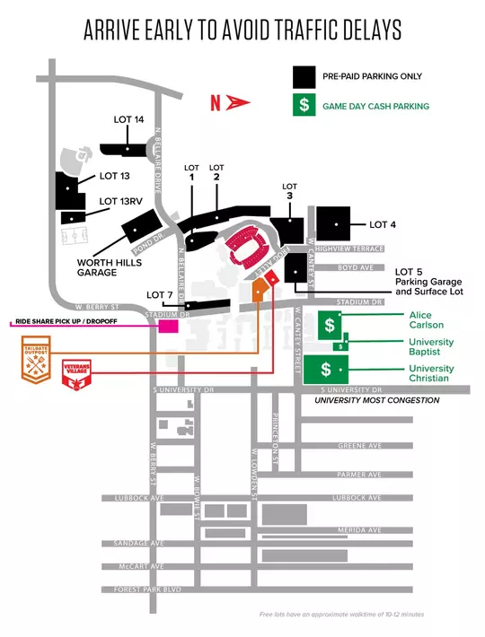 Armed Forces Parking Map