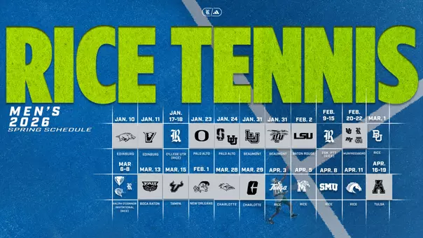 Men's Tennis 2026 Spring Schedule