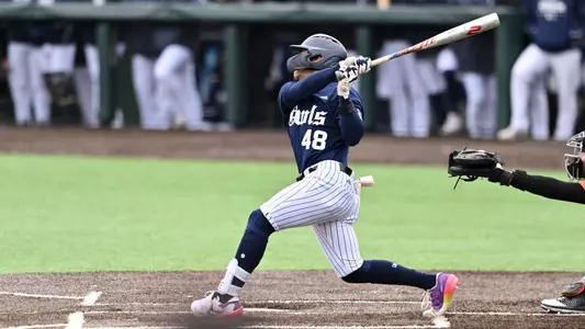February 19, 2025, Houston, Texas, US: During a game between the Sam Houston Bearkats and the Rice Owls at Reckling Park. Mandatory Credit: Maria Lysaker | Rice Athletics