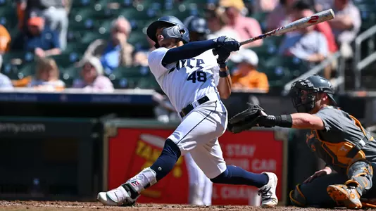 March 01, 2025, Houston, Texas, US: During a game 2 of the Astros Foundation College Classic between the Tennessee Volunteers and the Rice Owls at Daikin Park. Mandatory Credit: Maria Lysaker | Rice Athletics
