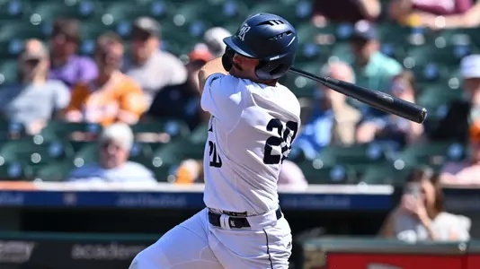 March 01, 2025, Houston, Texas, US: During a game 2 of the Astros Foundation College Classic between the Tennessee Volunteers and the Rice Owls at Daikin Park. Mandatory Credit: Maria Lysaker | Rice Athletics