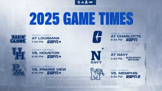 2025 Football Game times