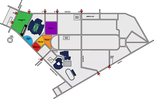 2025 Football Parking Map