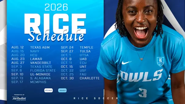 2026 Rice Soccer Schedule
