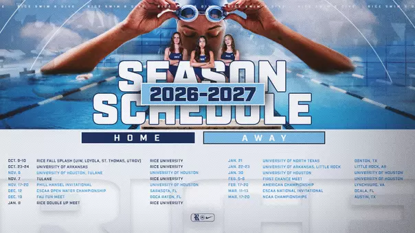 Swim and Dive Announces 2026-27 Meet Schedule