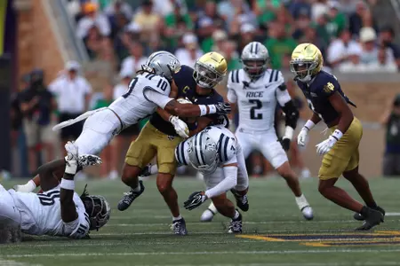 Rice University Owls vs. University of Notre Dame Fighting Irish at Notre Dame Stadium on 12 September 2026 (Photos by Daniel P. Horan)