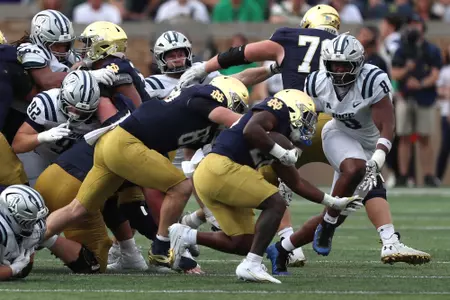Rice University Owls vs. University of Notre Dame Fighting Irish at Notre Dame Stadium on 12 September 2026 (Photos by Daniel P. Horan)