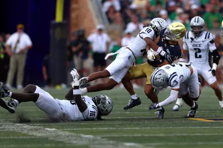 Rice University Owls vs. University of Notre Dame Fighting Irish at Notre Dame Stadium on 12 September 2026 (Photos by Daniel P. Horan)
