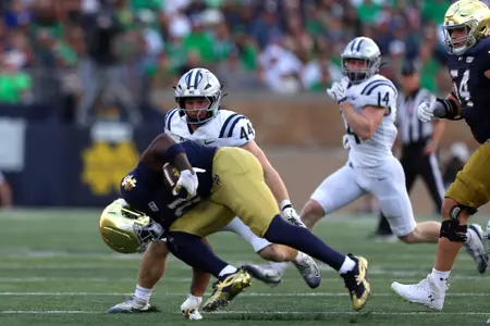 Rice University Owls vs. University of Notre Dame Fighting Irish at Notre Dame Stadium on 12 September 2026 (Photos by Daniel P. Horan)