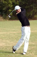 Men's Golf One Shot Off Lead At Frank Landry Invitational