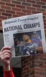 National Champions Arrive Back On Campus