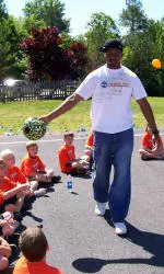 Spider Football Takes Part In Gayton Elementary Field Day