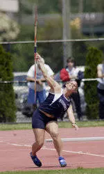 Crocus Wins Two Events; Women's Team In Third After First Day Of A-10 Championships