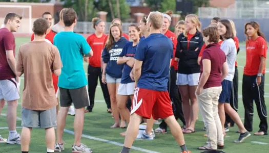 Soccer Squads Hold Clinic for International Students