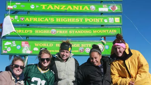 Albright Climbs Mt. Kilimanjaro While Abroad