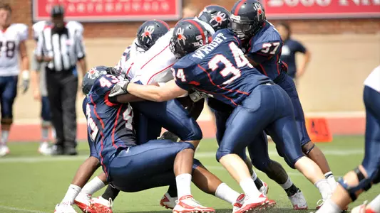 Defense Strong in 45-26 Spring Football Game Victory