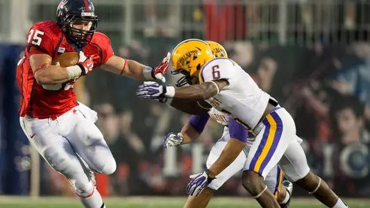 Spider Football Downs Albany On Homecoming, 27-10