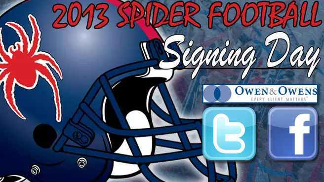 Spider Football Announces 2013 Recruiting Class