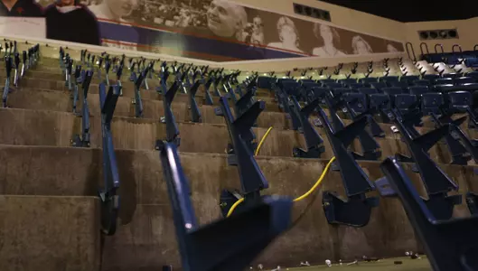 Robins Center Seat Extraction Underway