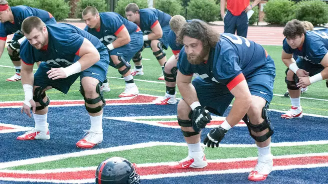 Spider Football Practice Report No. 1