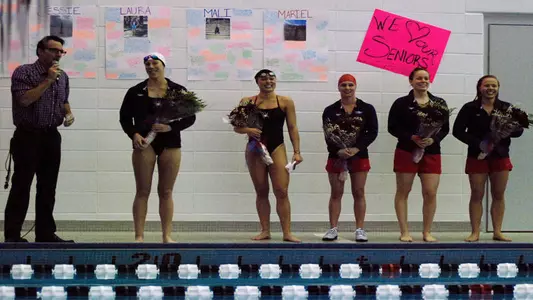 Swim & Dive Edged By William & Mary On Senior Day