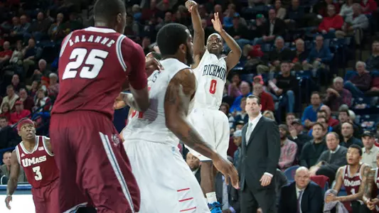 Spiders Upend No. 12 UMass At Robins Center, 58-55