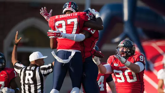 Spider Defense Blanks Rhode Island On Homecoming