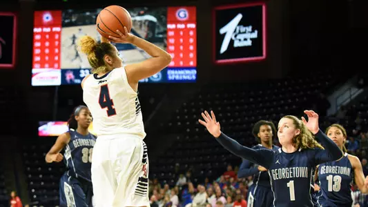 Women's Basketball Rallies For Win Over Georgetown