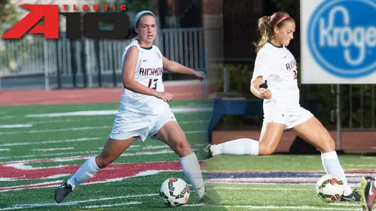 Riefner and Aha Earn A-10 Weekly Honors