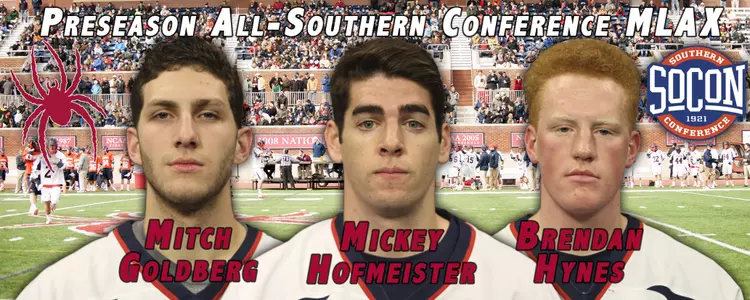 Trio of Spiders Earn MLAX Preseason All-SoCon