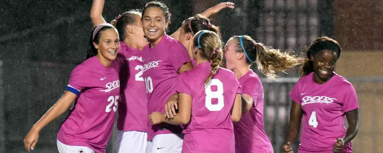 Spider Soccer Wins In Pink And Rain To Start A-10