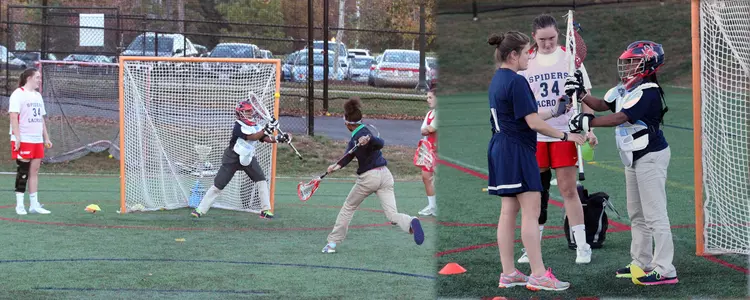 Women's Lacrosse Holds Clinic With AJC Kids