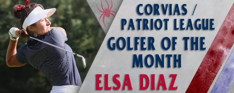 Diaz Named Patriot League Golfer Of The Month