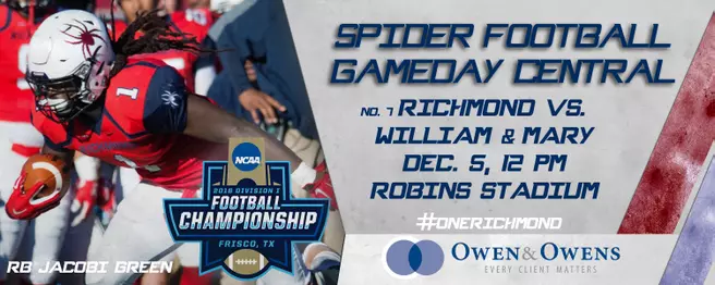 Spider Football Gameday Central - FCS Playoffs 2nd Round