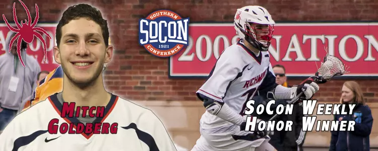 Goldberg Wins SoCon Weekly Honor