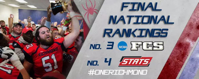 Richmond Ranked No. 3/4 In Final FCS Polls