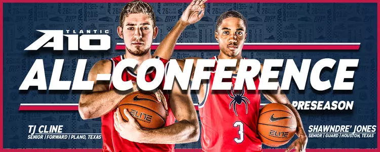 Cline, Jones Garner Preseason All-Atlantic 10 Honors