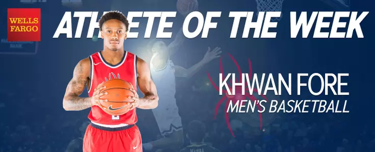 Khwan Fore Named Wells Fargo Student-Athlete of the Week