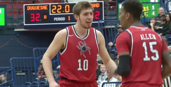 Allen, Cline Lead Richmond Past Duquesne, 83-67