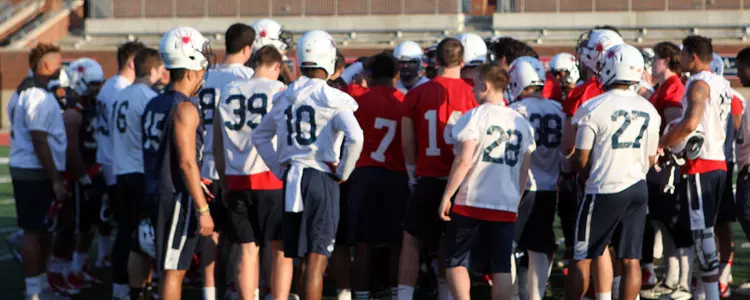 Spiders Wrap Up First Day of Spring Football