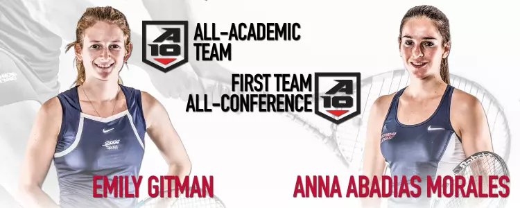 Spider Tennis Pair Earns A-10 Postseason Honors