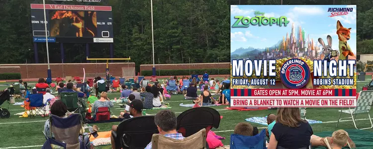 Movie Night At Robins Stadium August 12