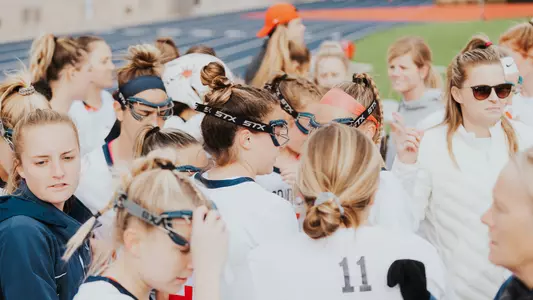 Women's Lacrosse Team Huddle