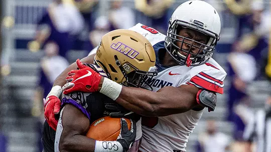 HARRISONBURG, VA - Images from Saturday’s CAA South DIvision Football Matchup between University of Richmond and James Madison University held at Bridgeforth Stadium/Zane Showker Field on the campus of James Madison University. Mandatory Credit: Keith Lucas/ Sideline Media