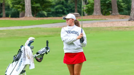 Hannah Lydic stares down her approach shot from the fairway