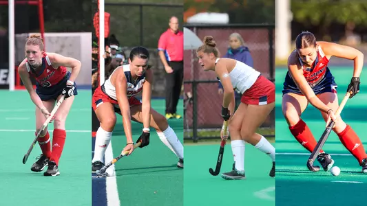 Field Hockey's Olivia De Cain, Alexandria Lavelle, Freya MacKay and Charly Faherty