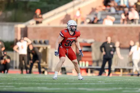 Tristan Wheeler stands on the field during the game against Campbell Oct. 28, 2023